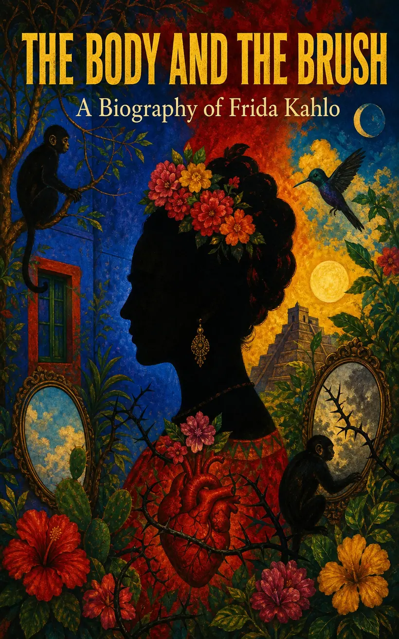 Cover of The Body and the Brush, a biography of Frida Kahlo