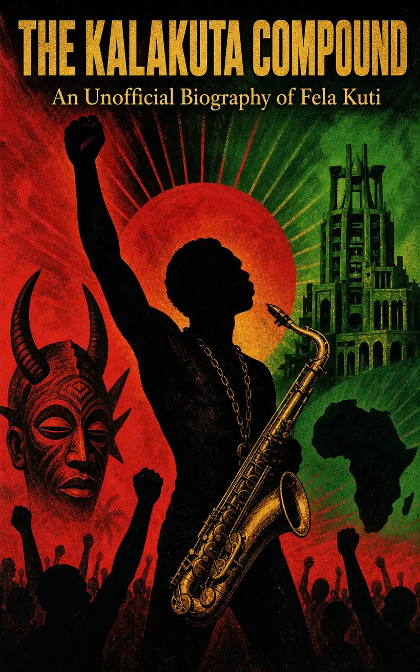 Cover of The Kalakuta Compound, a biography of Fela Kuti