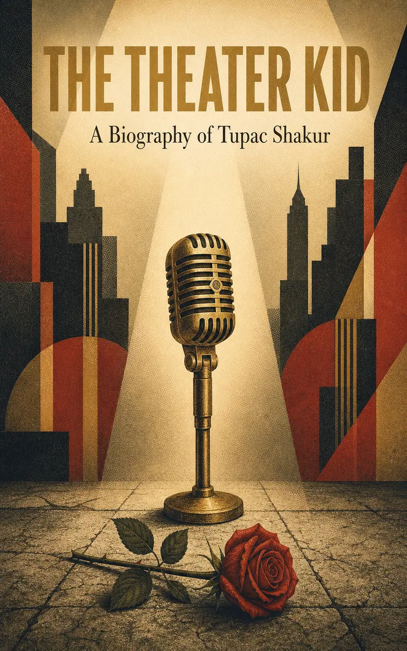 Cover of The Theater Kid, a biography of Tupac Shakur