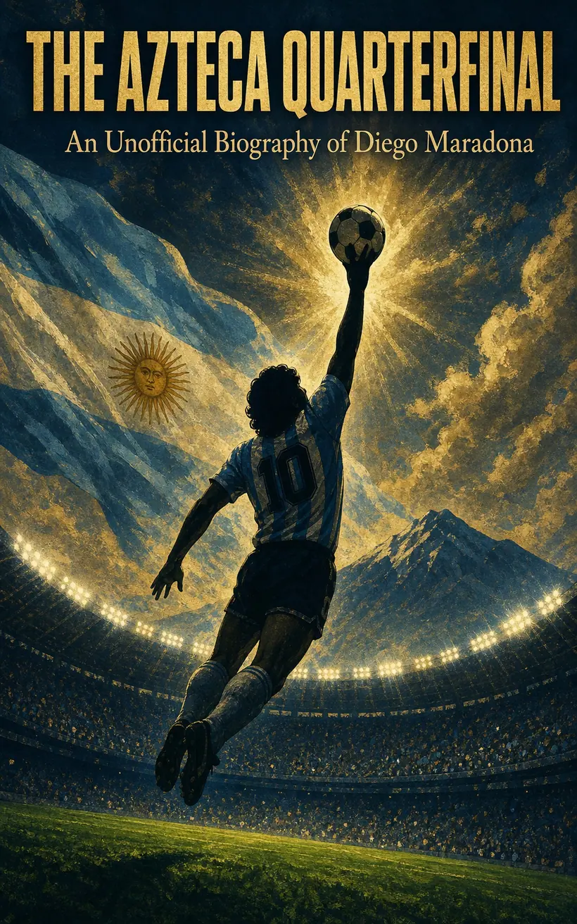 Cover of The Azteca Quarterfinal, a biography of Diego Maradona