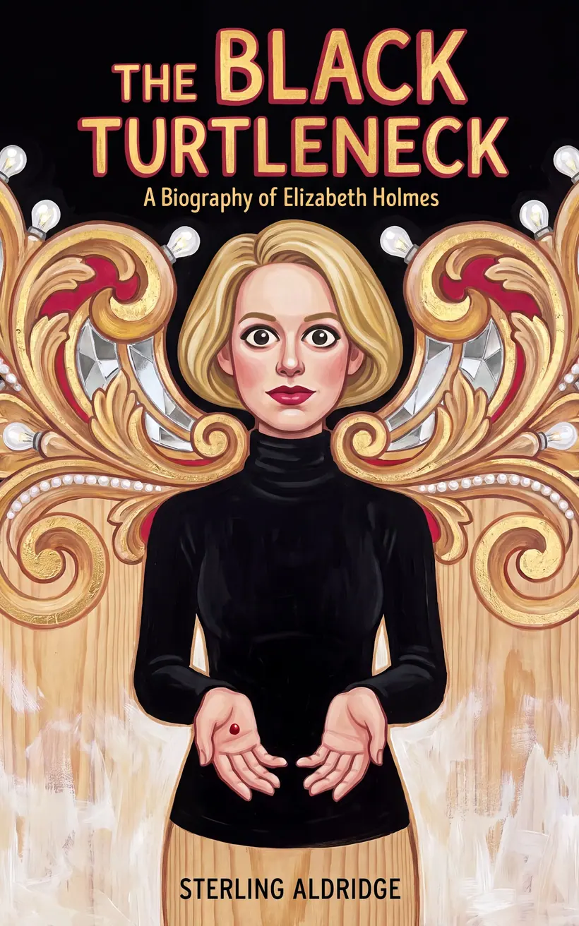 Cover of The Black Turtleneck, a biography of Elizabeth Holmes
