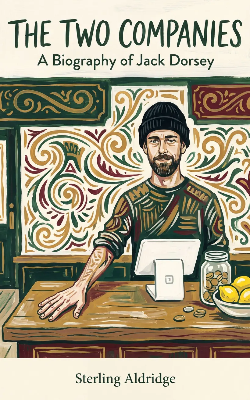 Cover of The Two Companies, a biography of Jack Dorsey