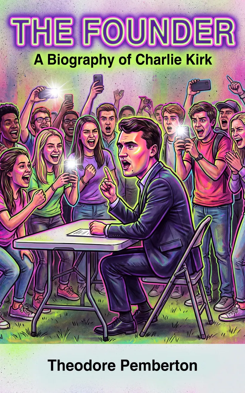 Cover of The Founder, a biography of Charlie Kirk