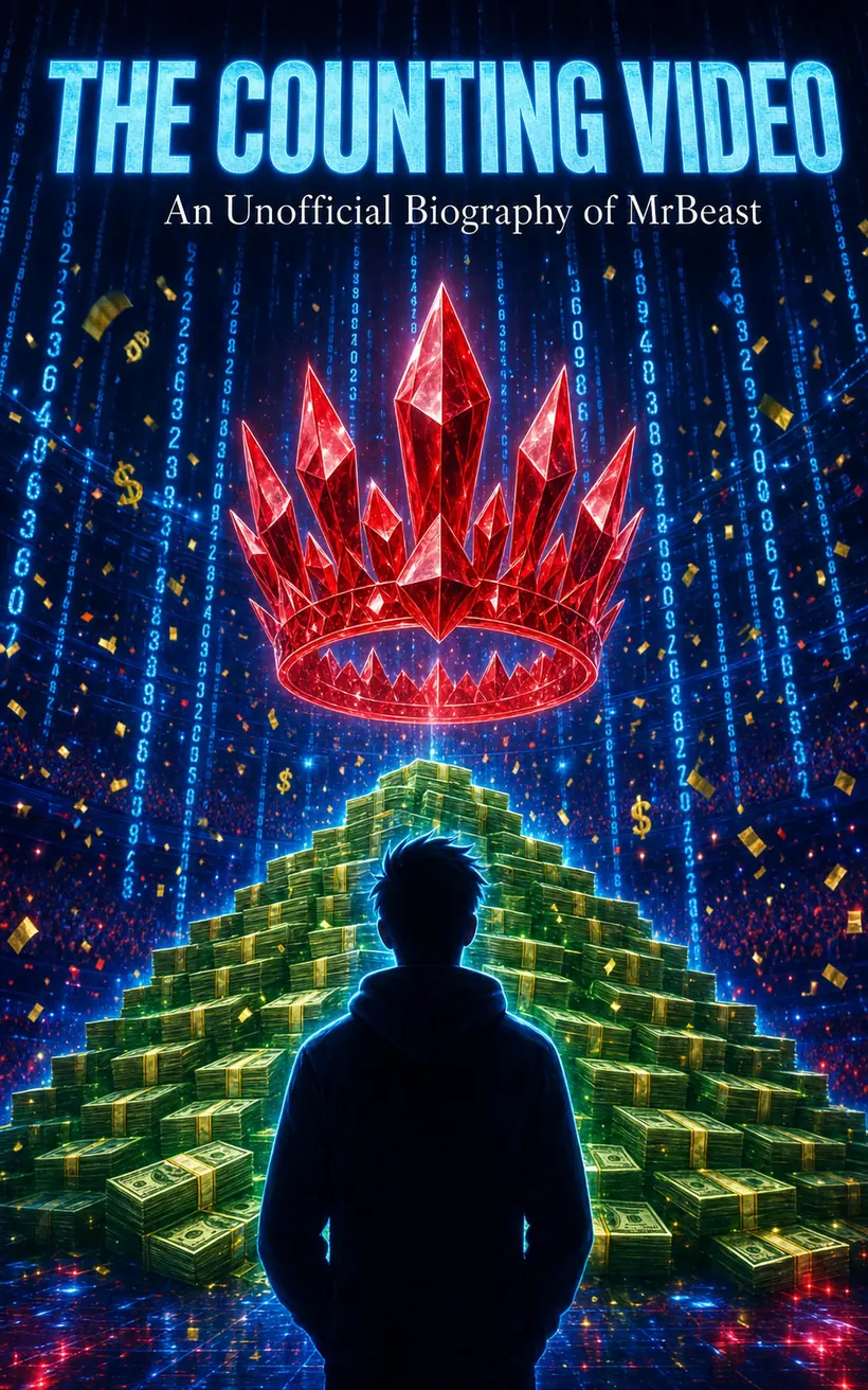 Cover of The Counting Video, a biography of Mrbeast