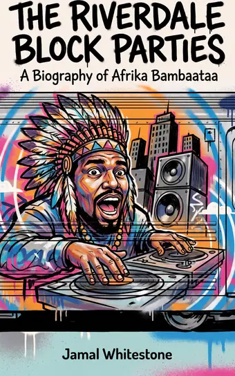 Cover of The Riverdale Block Parties, a biography of Afrika Bambaataa
