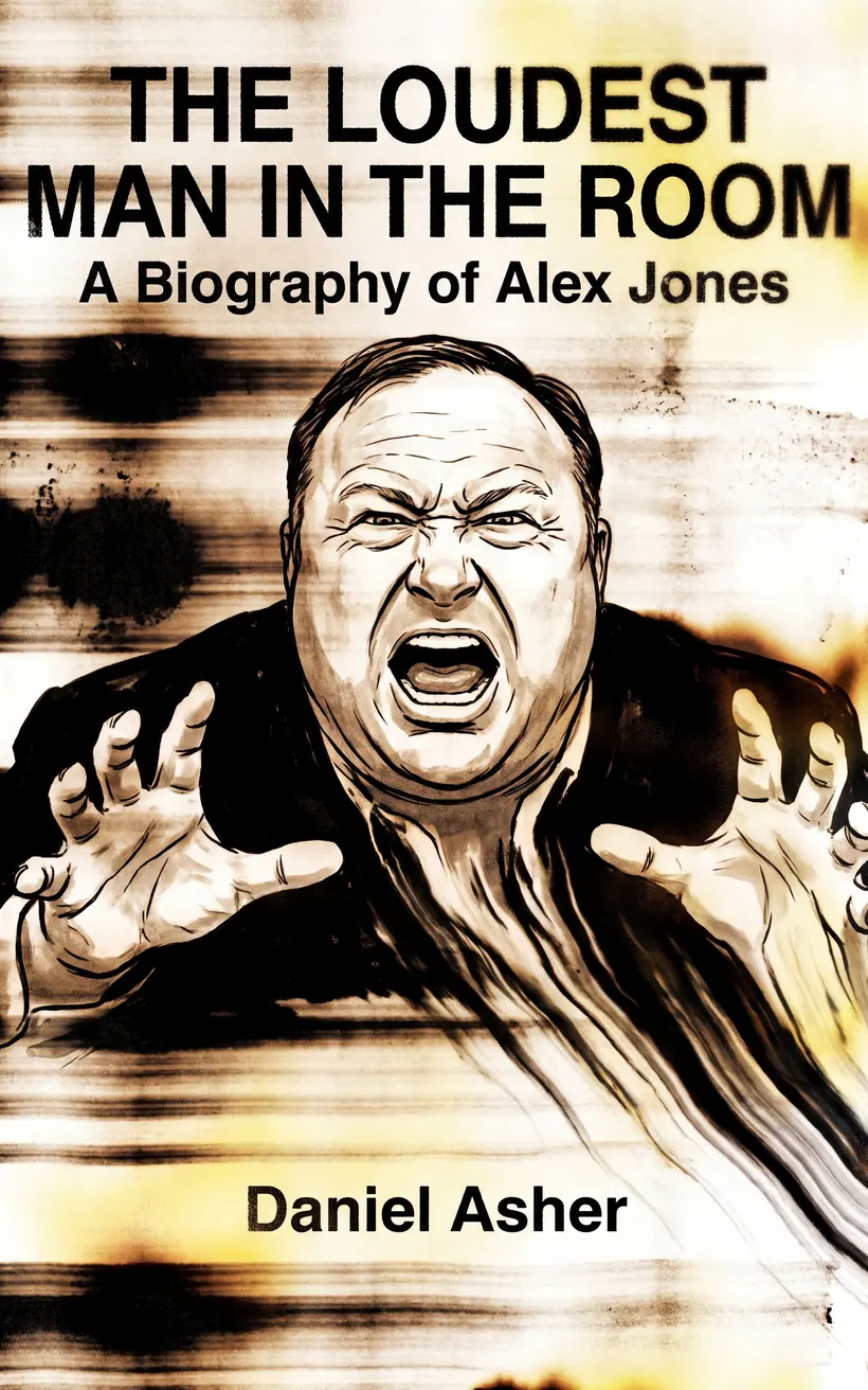 Cover of The Loudest Man in the Room, a biography of Alex Jones