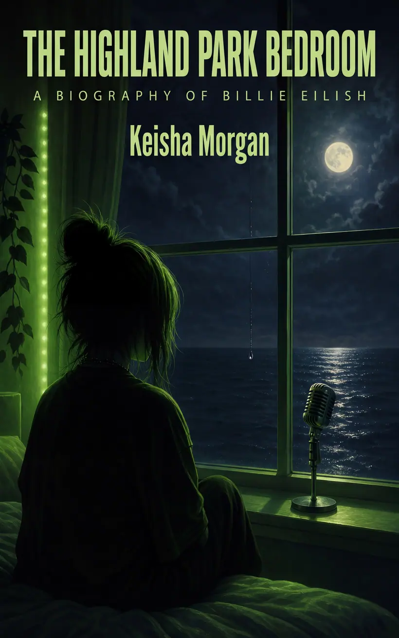 Cover of The Highland Park Bedroom, a biography of Billie Eilish