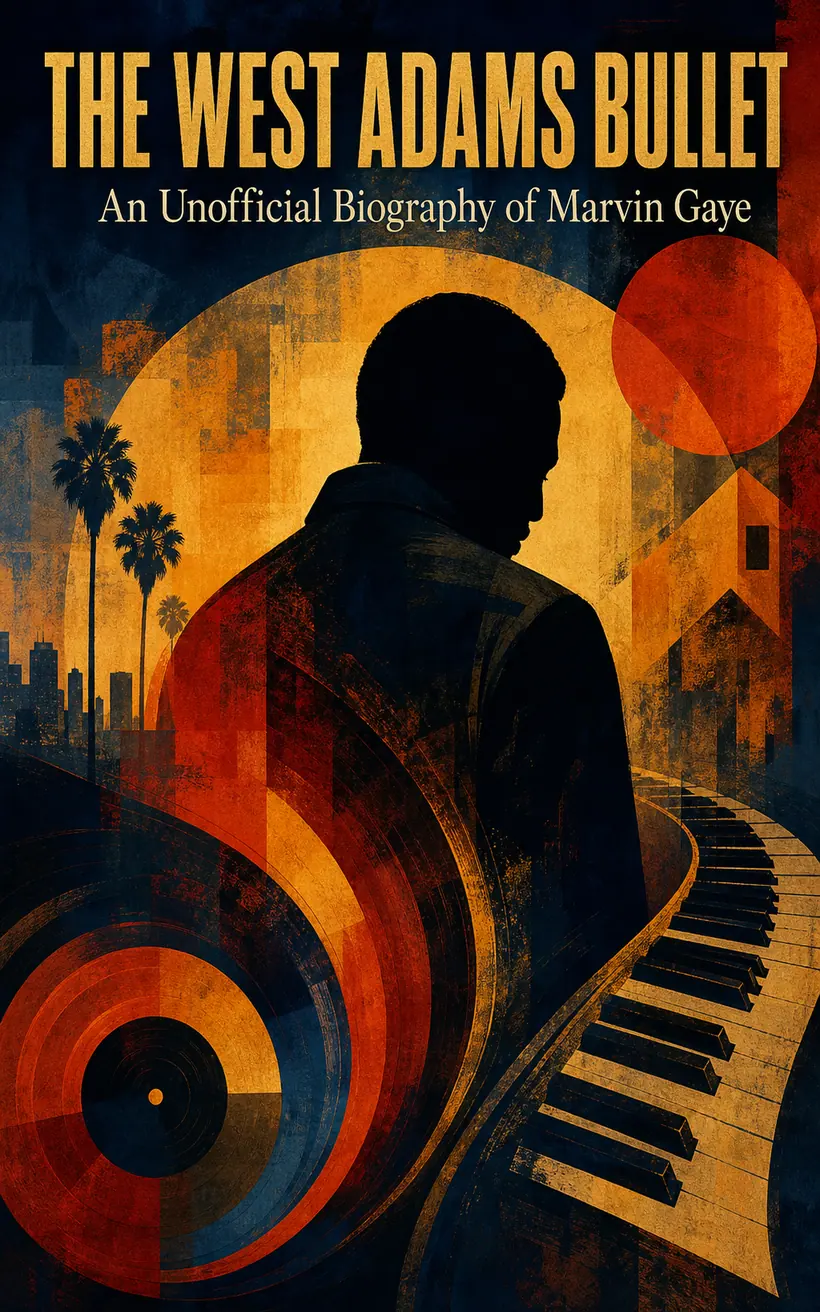 Cover of The West Adams Bullet, a biography of Marvin Gaye