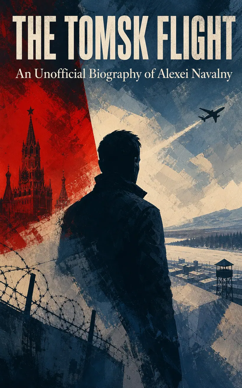 Cover of The Tomsk Flight, a biography of Alexei Navalny