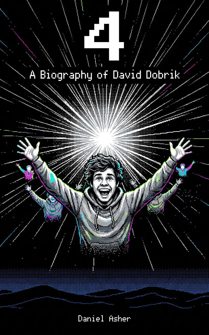 Cover of 4, a biography of David Dobrik