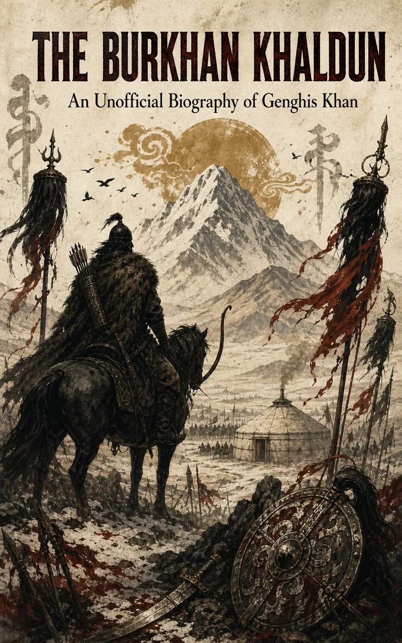 Cover of The Burkhan Khaldun, a biography of Genghis Khan